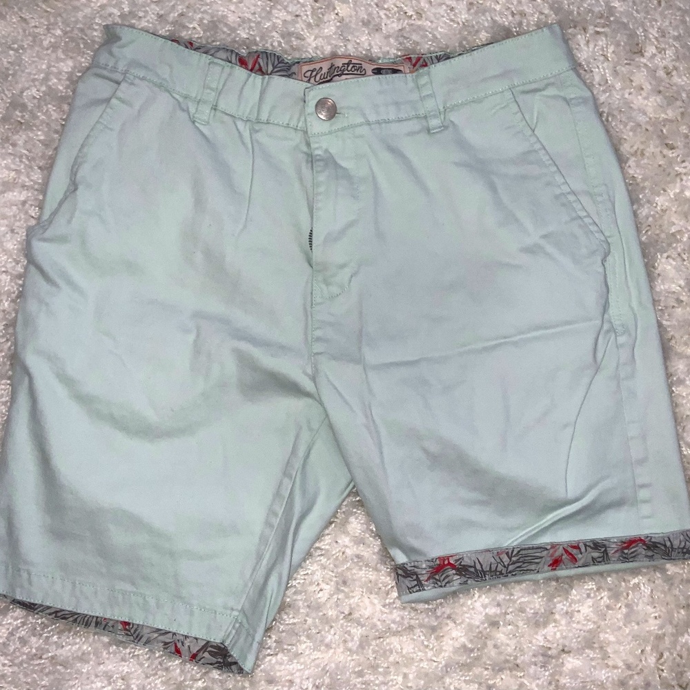Huntington Beach Club Stretch Twill Shorts, Size 32